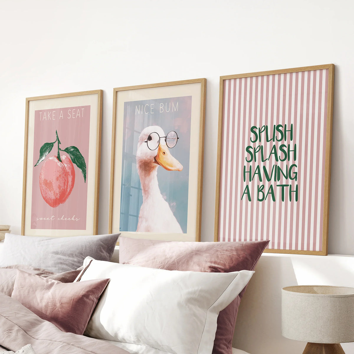 Humorous Wall Art Print Set