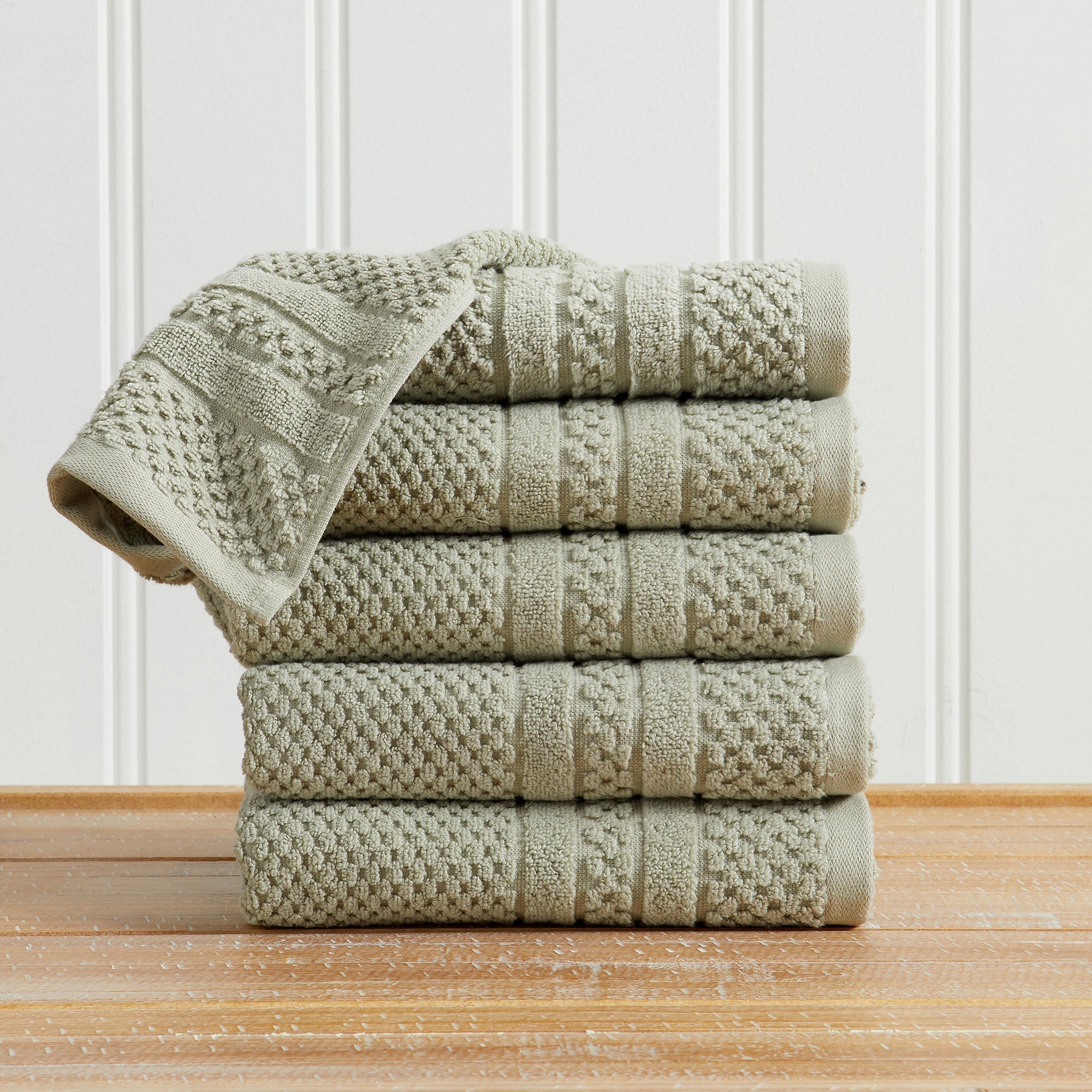 Giuliana Checkered Cotton Bath Towel Set