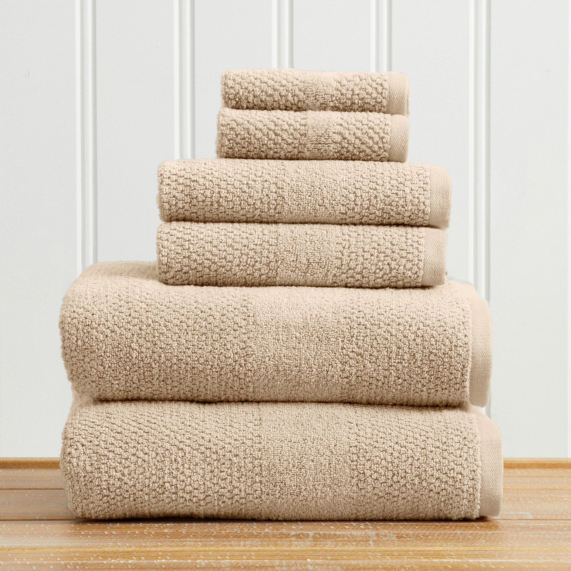 Marbella Textured Cotton Bath Towel Set