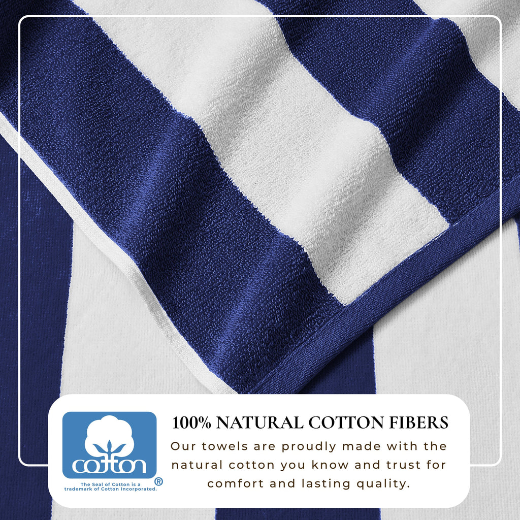 Novia Cabana Stripe Cotton Beach Towel