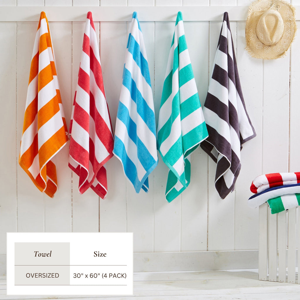Novia Cabana Stripe Cotton Beach Towel