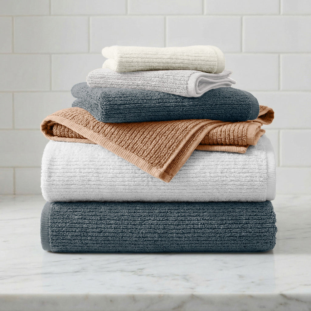 Georgiana Turkish Cotton Ribbed Towel Set (6-Piece)