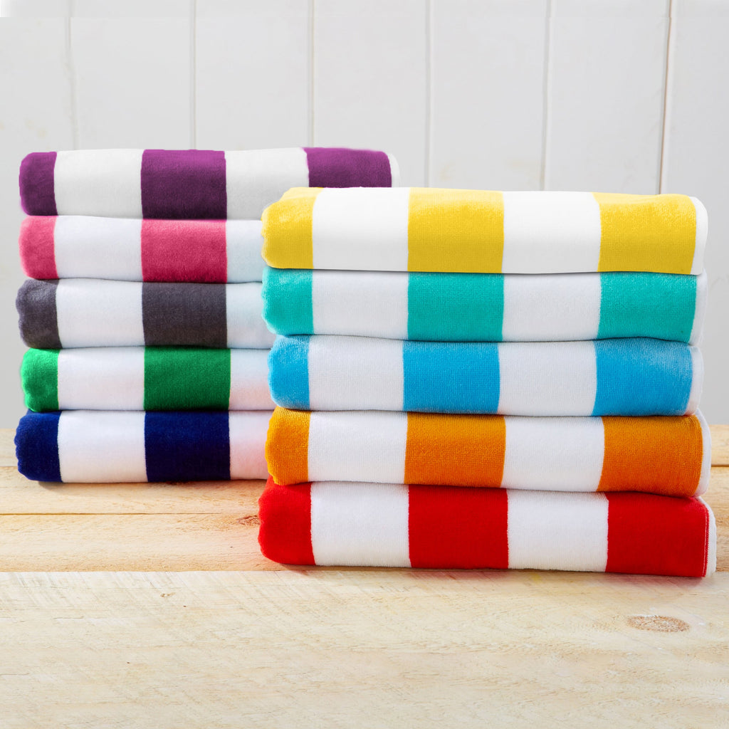 Novia Cabana Stripe Cotton Beach Towel