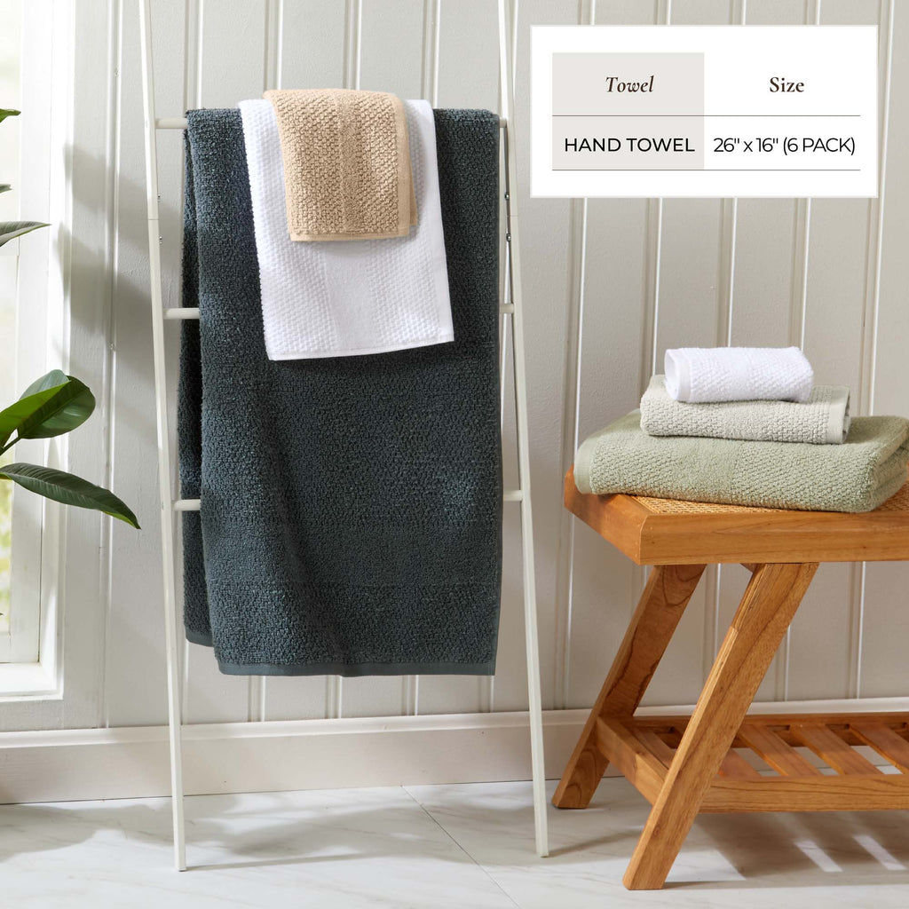Marbella Textured Cotton Bath Towel Set