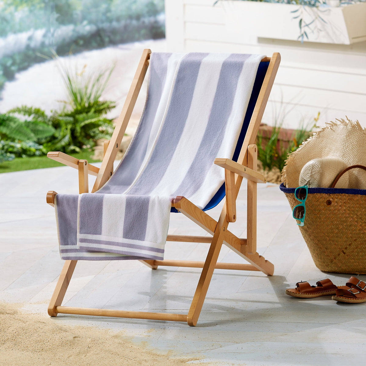 Edgartown Striped Cabana Beach Towel