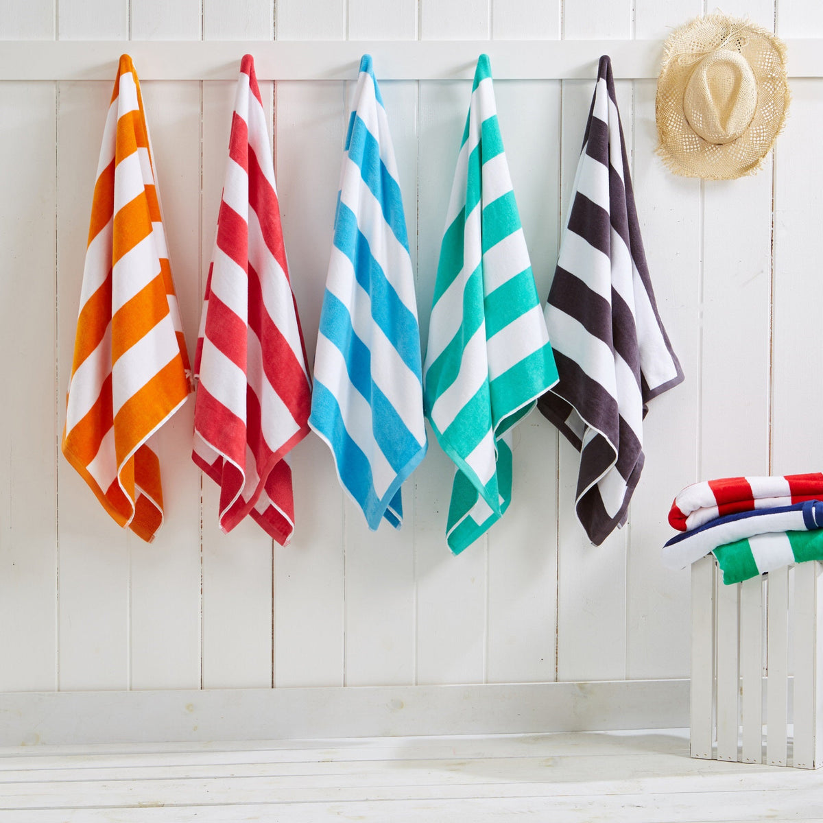 Novia Cabana Stripe Cotton Beach Towel