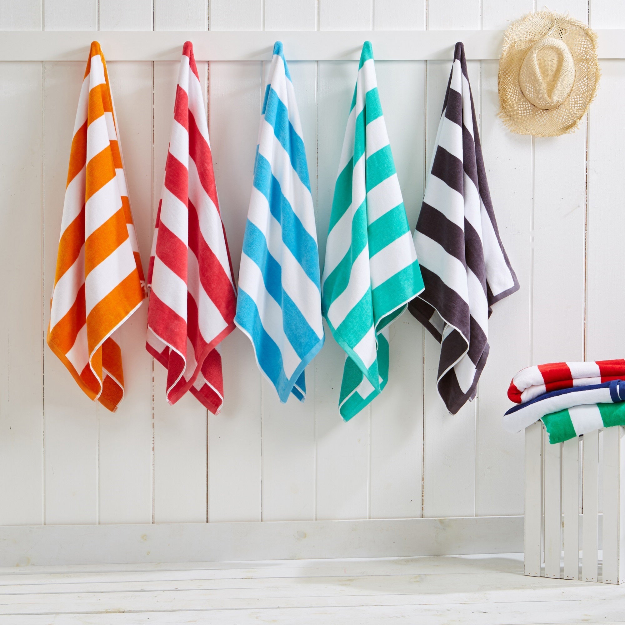 Novia Cabana Stripe Cotton Beach Towel