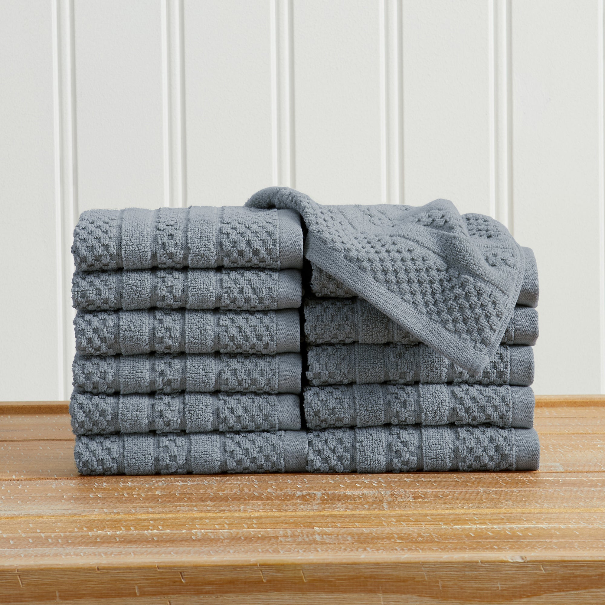 Giuliana Checkered Cotton Bath Towel Set