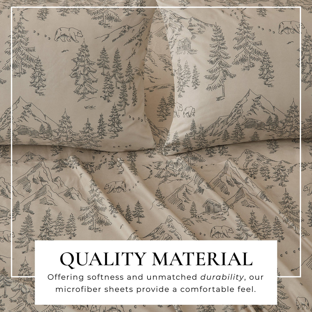 Mountain Ridge Lodge Printed Sheet Set