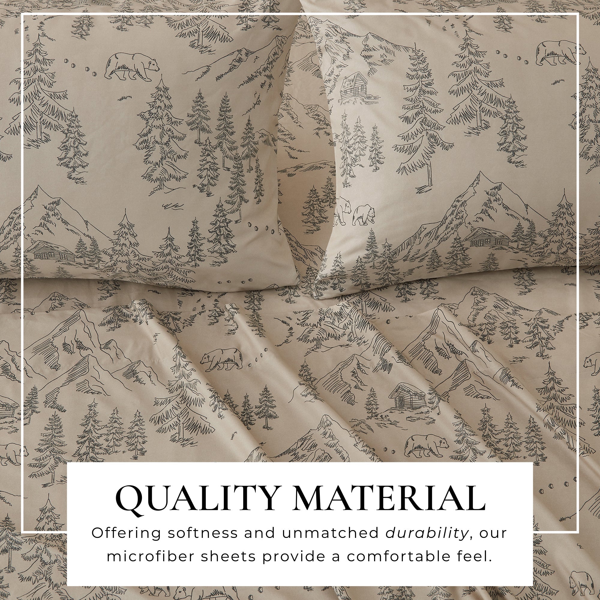 Mountain Ridge Lodge Printed Sheet Set