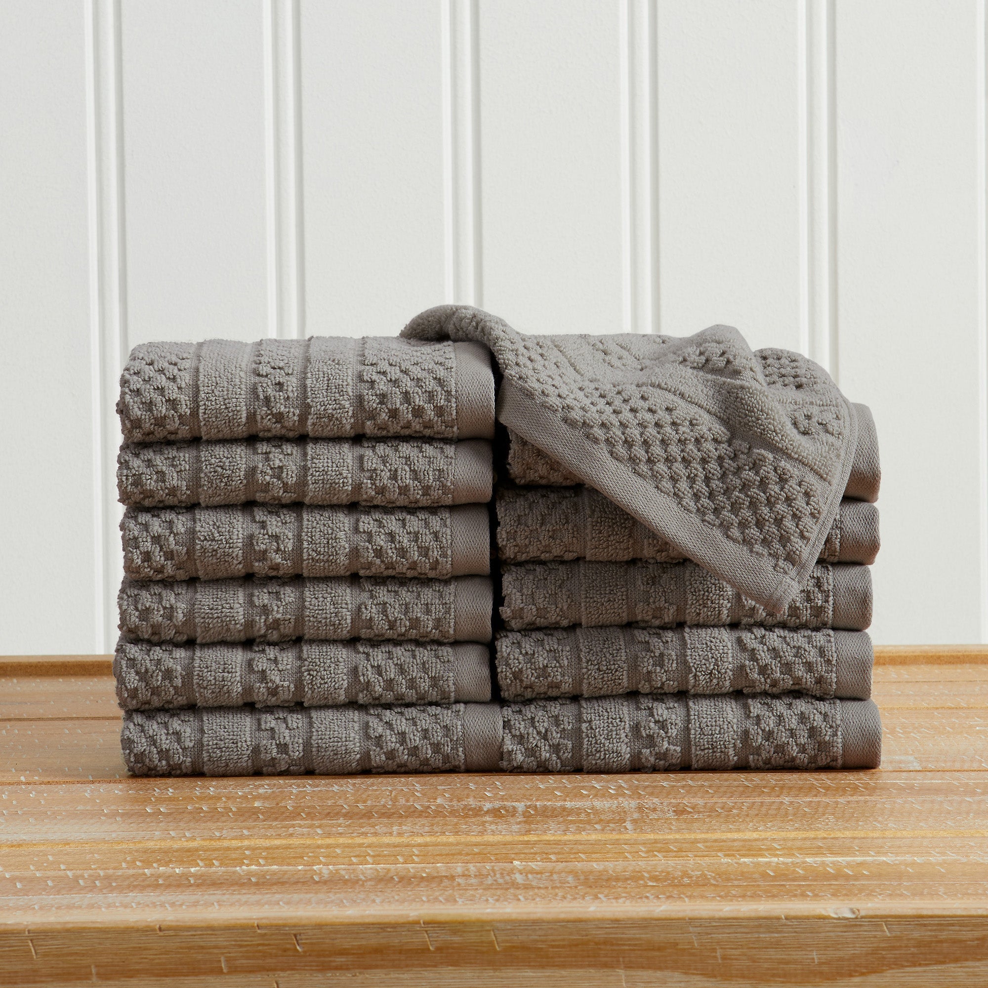 Giuliana Checkered Cotton Bath Towel Set