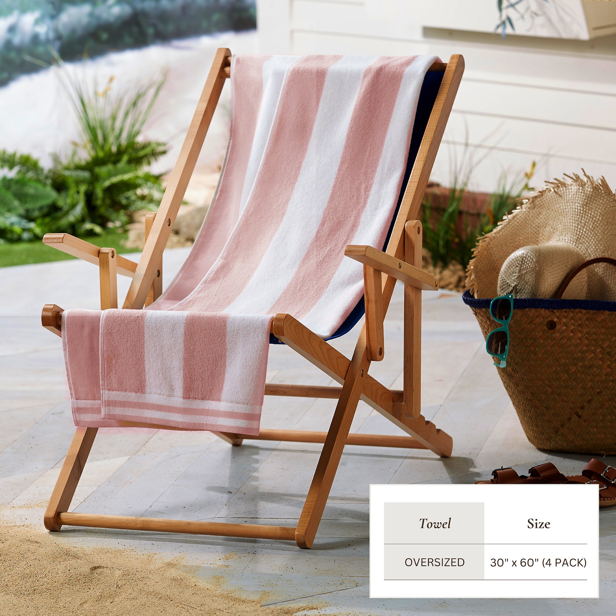 Edgartown Striped Cabana Beach Towel