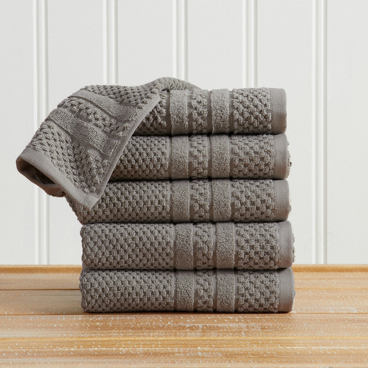 Giuliana Checkered Cotton Bath Towel Set