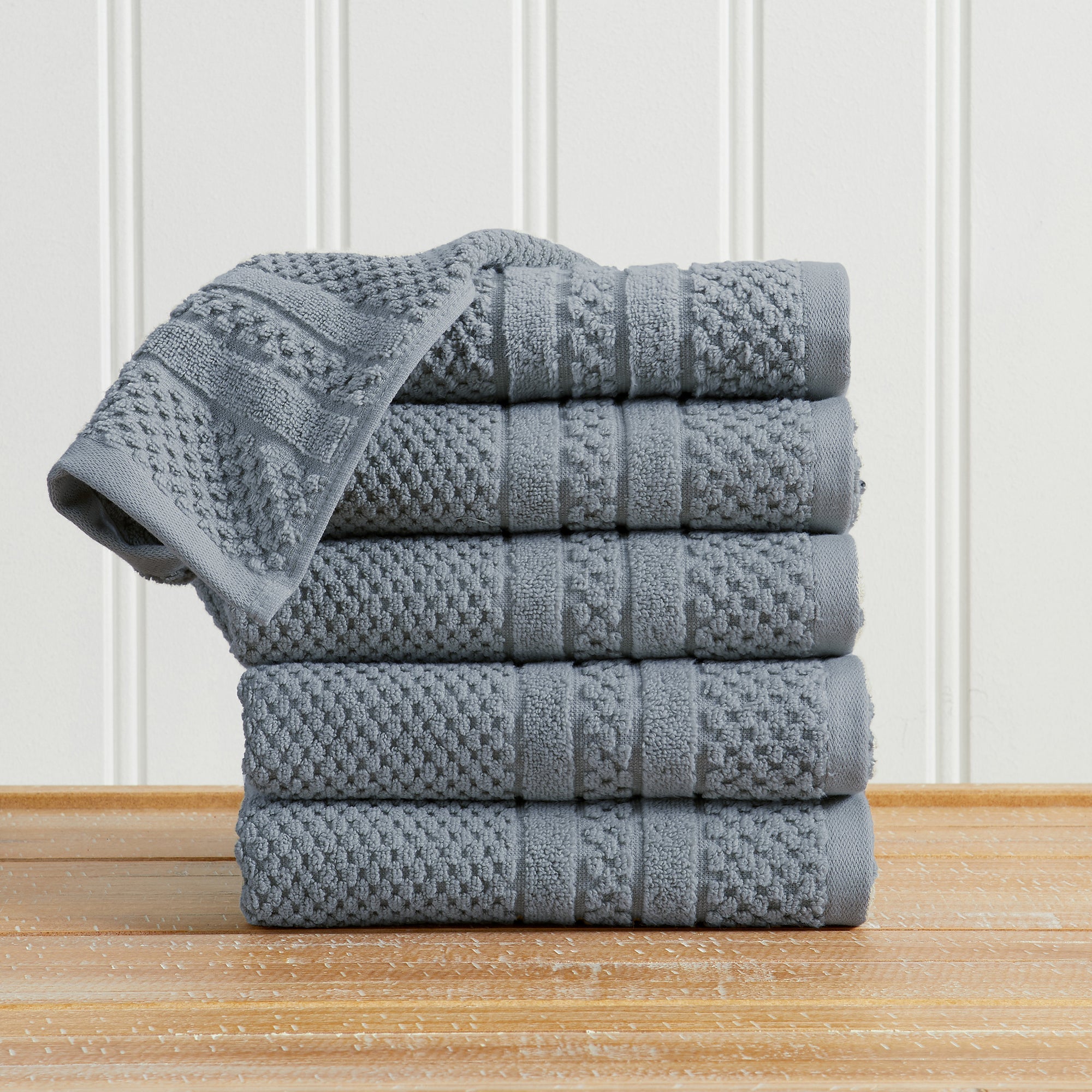 Giuliana Checkered Cotton Bath Towel Set
