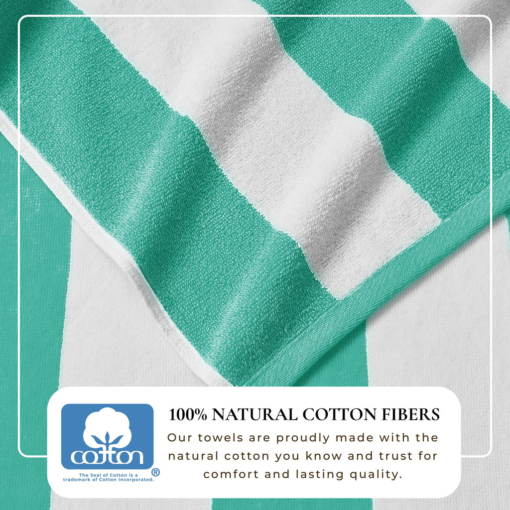 Novia Cabana Stripe Cotton Beach Towel