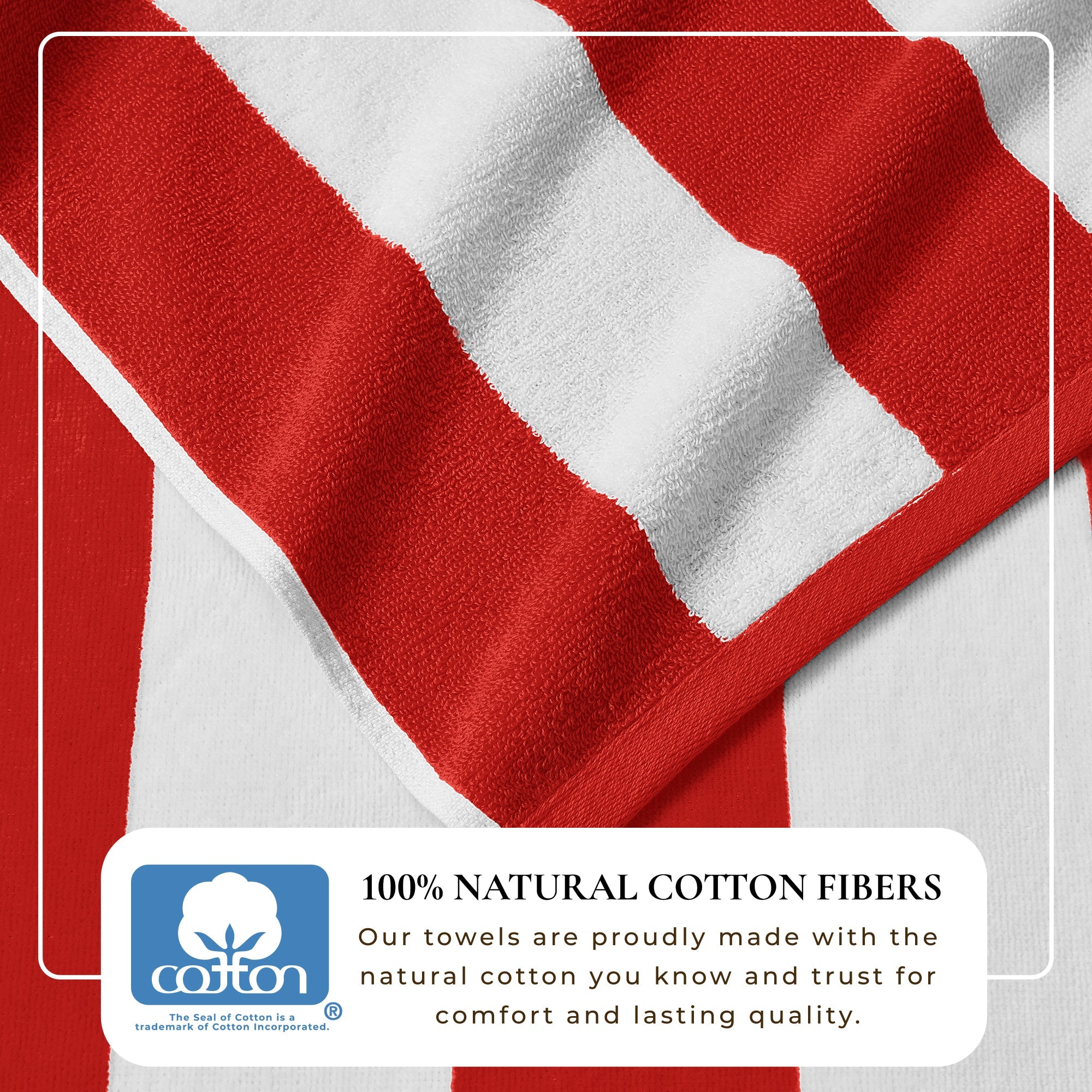 Novia Cabana Stripe Cotton Beach Towel